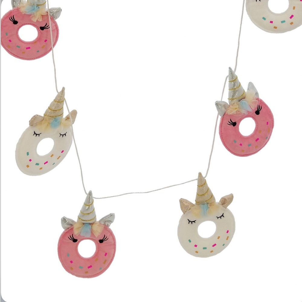 Set of Two Unicorn Donut Garland NWT!